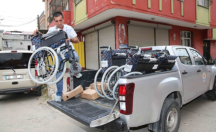 Büyükşehir'den tekerlekli sandalye